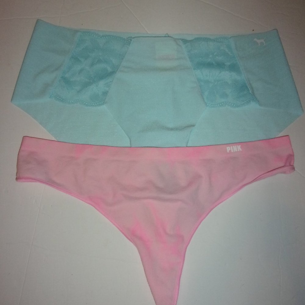 Pink Victoria's Secret panties - lot of 2